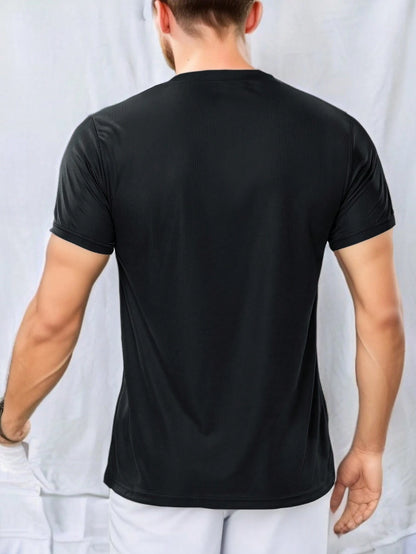 Men'S Fitness Workout Clothes Running Casual Sports Suit T-Shirt + Shorts, Thin Breathable