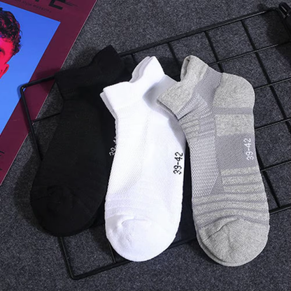  Premium Thick Solid Color Running & Sports Socks - Soft, Breathable Comfort