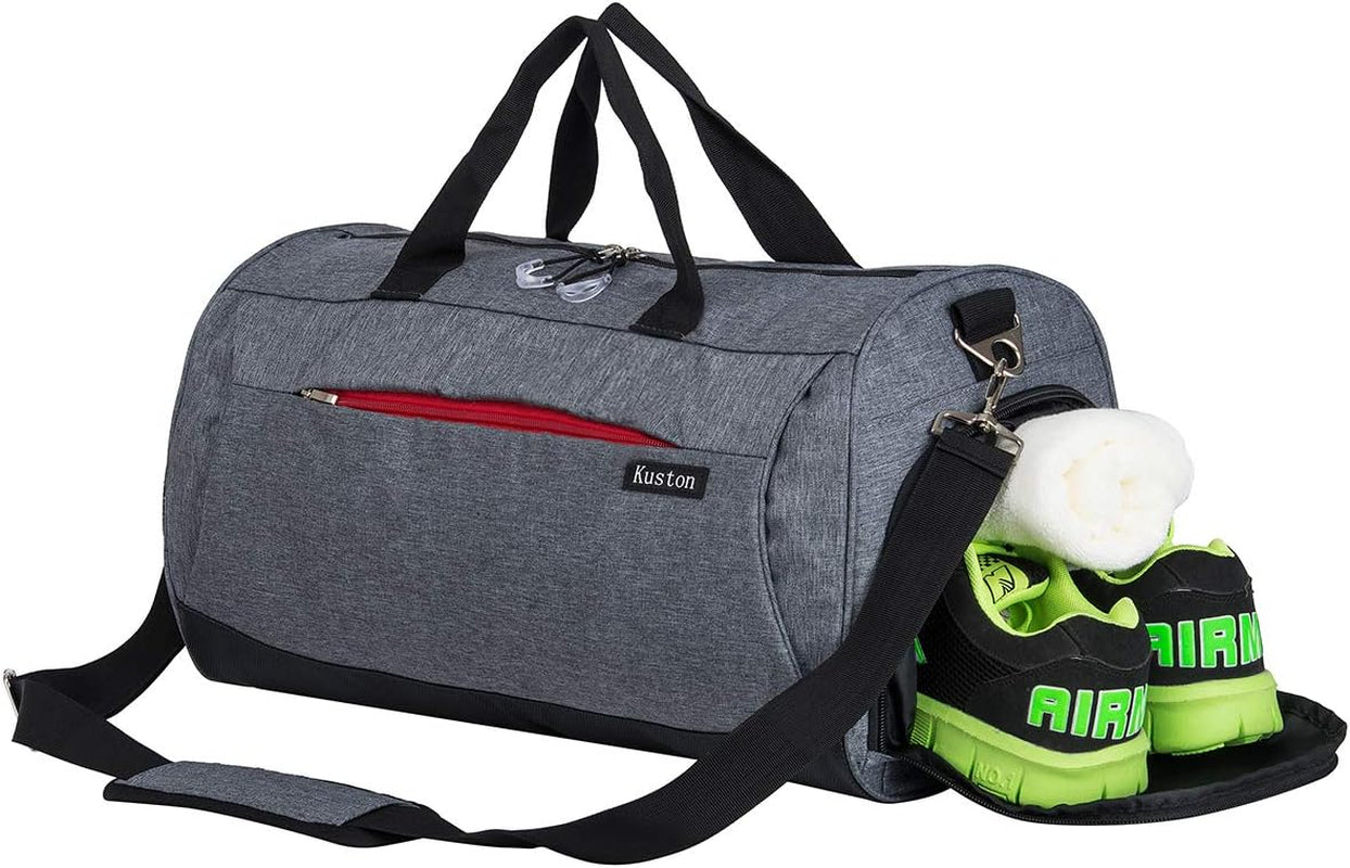 Sports Small Gym Bag for Men and Women Travel Duffel Bag Workout Bag with Shoes Compartment&Wet Pocket