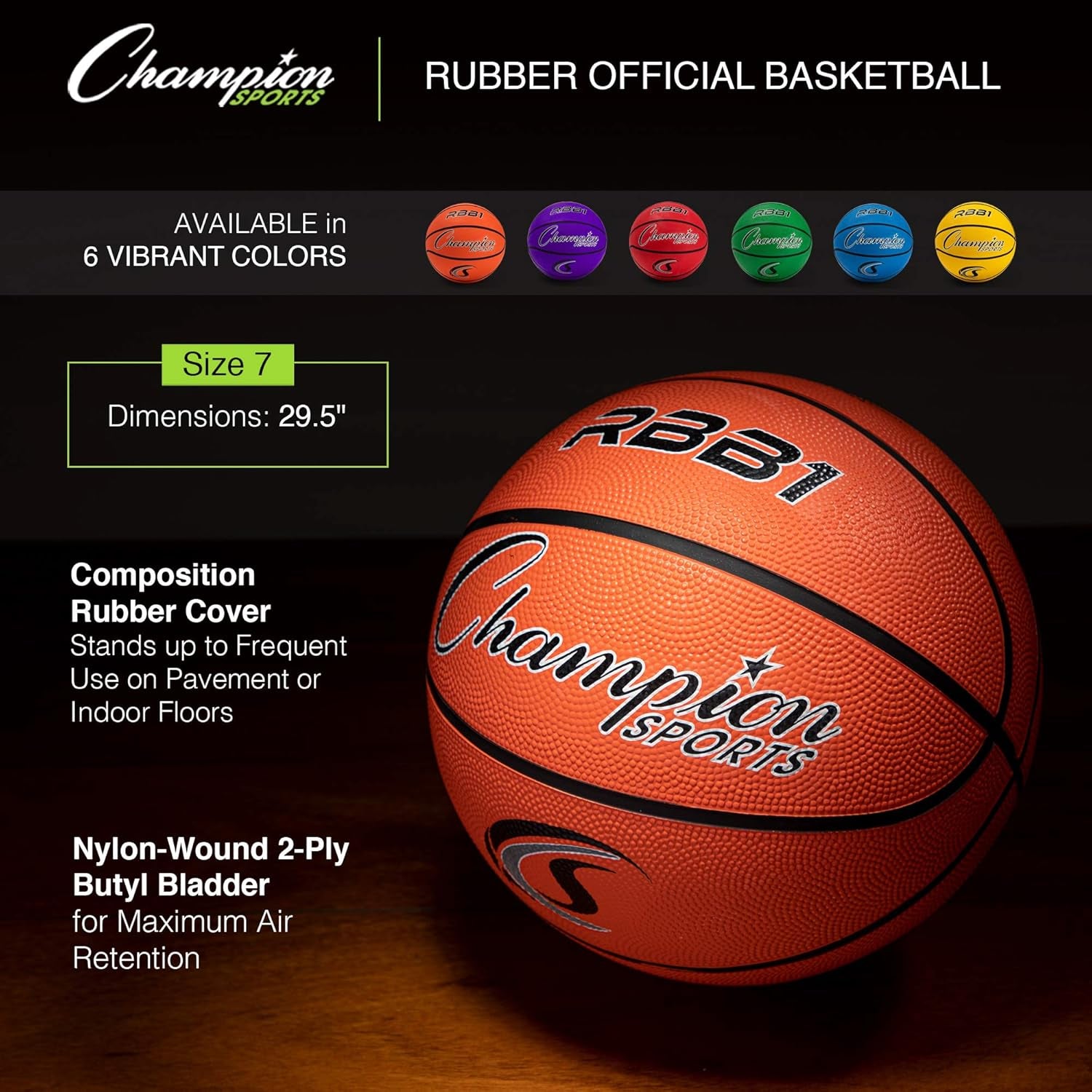 Official Rubber Outdoor Basketball